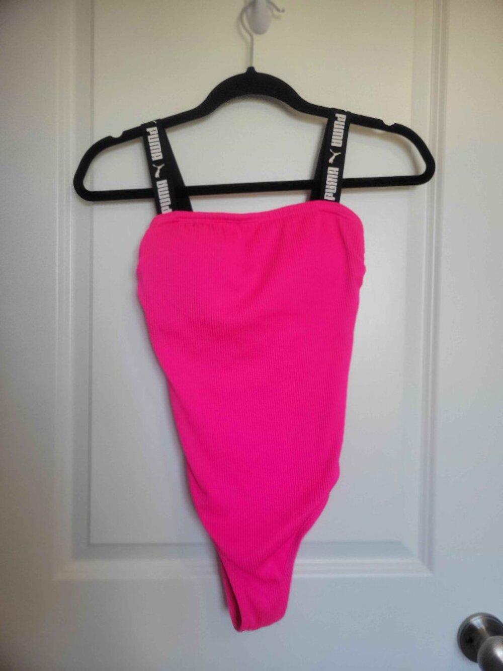 PUMA hot pink one piece swimsuit, womens
